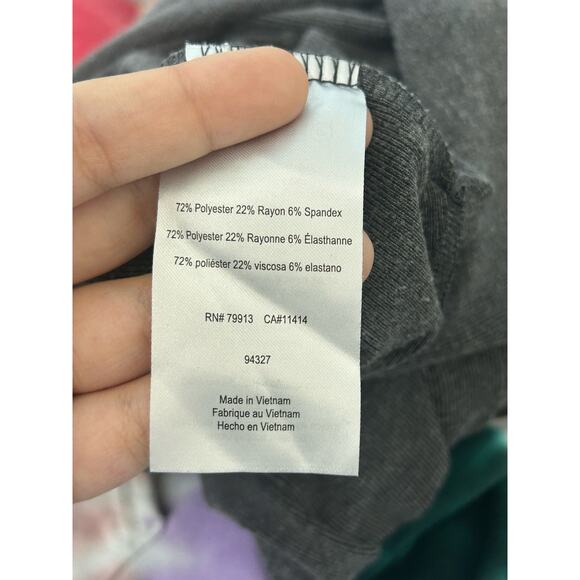 Mimi Maternity Dress Large Gray Midi Side Slit Minimalist Officecore Academia - Picture 11 of 11